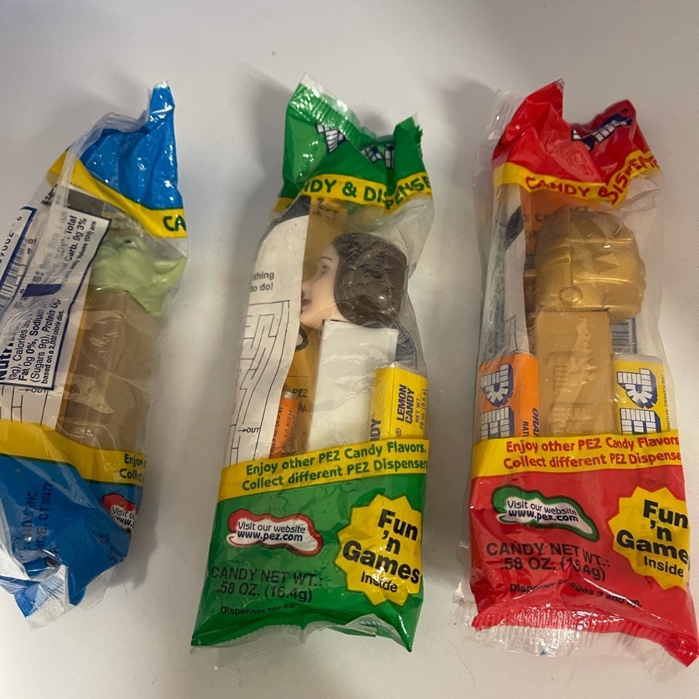 Set of 3 Star Wars Vintage Pez Dispensers